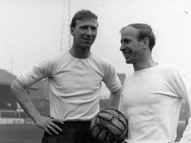 Jack Charlton (left) and brother Bobby in April 1965.