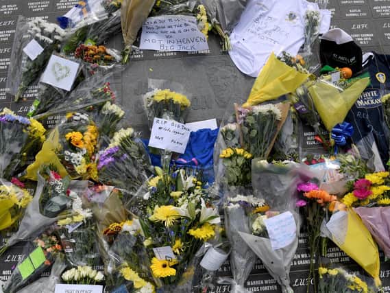 Elland Road has been inundated with tributes to Jack Charlton. PICS: Simon Hulme