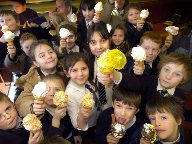 A visit in 2007 by St Martin's School pupils.