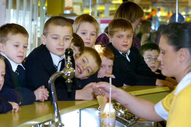 Visit in 2007 from St Martin's School pupils.