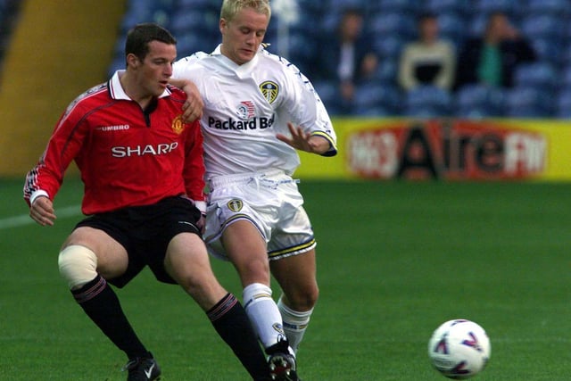 Pictured here playing for the reserves he only made one appearance for Leeds United - as a substitute against Portsmouth in the FA Cup in January 1999.