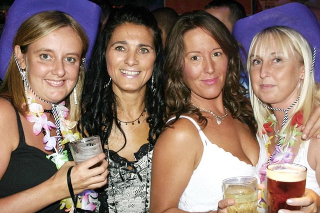 Madge, Lynda, Tracey and Briony in Flares in August 2006.