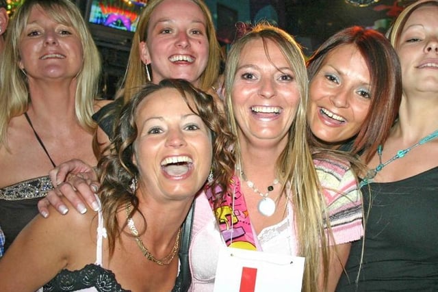 Ladies out celebrating Tracey's hen night.