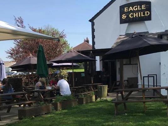 The Eagle and Child, in Church Road, Leyland, has a walled outdoor seating area, tucked away to with plenty of trees and greenery.