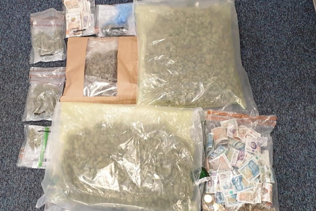 Two raids conducted at homes in the city, with one local man being arrested. A significant amount of class B drugs (cannabis), cash and high-value vehicles are seized by the task force.