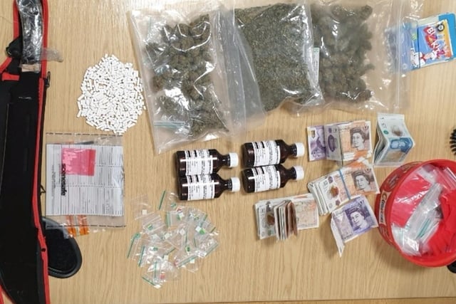 Preston Task Force made multiple arrests in the Deepdale area in connection with Class A, Class B and Class C drugs. Large quantities of cash, as well as a machete, were also seized.