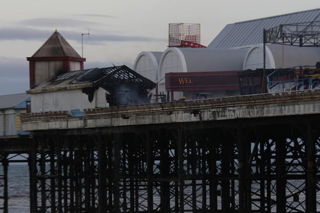The flames caused serious damage to a workshop, the waltzers and another ride on the pier.