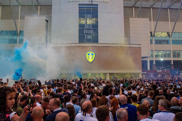 The scenes outside Elland Road will last long in the memory of Whites fans.