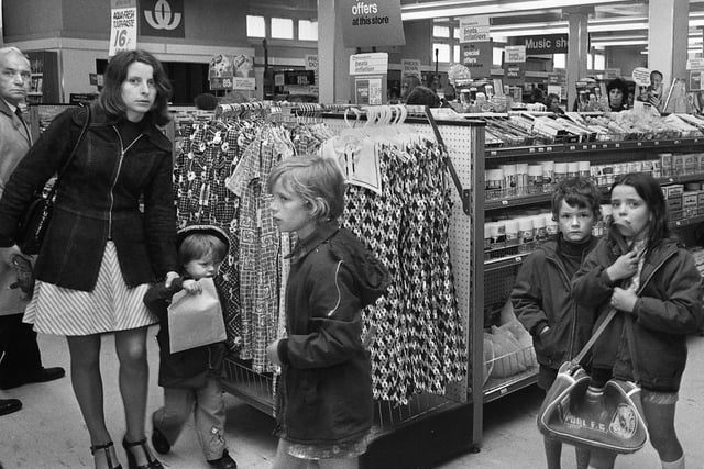 Inside Wigan's Woolworths store in August 1974.