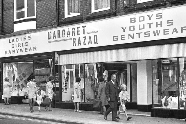 Margaret Razaq's fashion shop in Mesnes Street in July 1972.