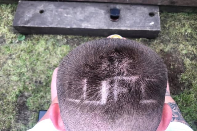 Josh O'Leary decided to cut LUFC into his hair following the win.