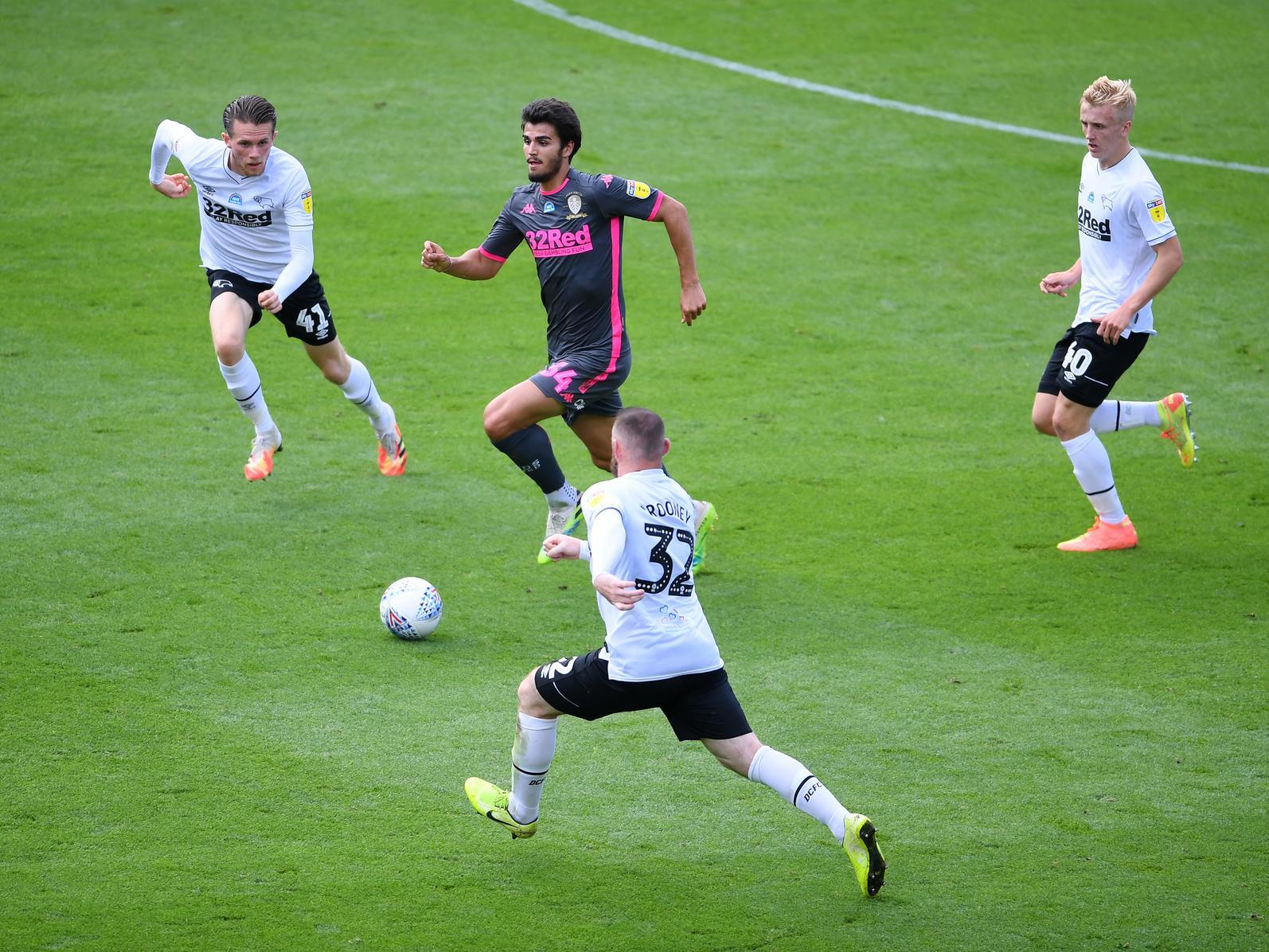 Pascal Struijk was handed a full Whites debut. Photo by Laurence Griffiths/Getty Images.