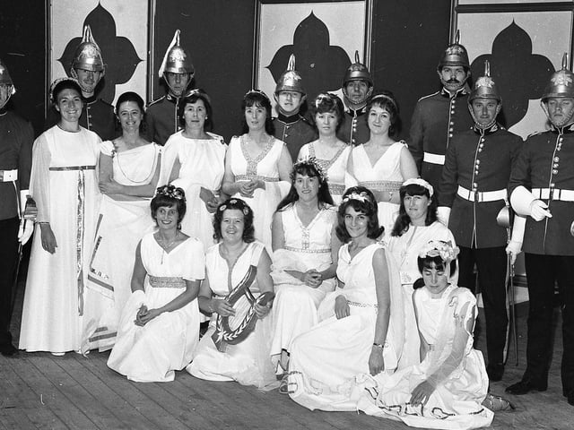 Gilbert and Sullivan fans enthusiastically received "Patience", the latest production of the Preston Gilbert and Sullivan Society. Picture shows the cast members