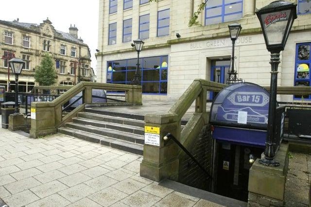 Previously known as WCs as the premises was once a public toilet, Bar 15 was located in front of Bull Green House, accessed by steps down under the street.