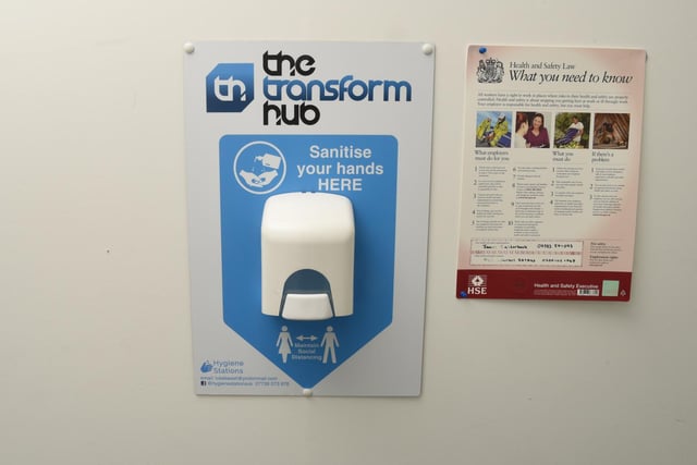 A number of hand sanitising stations are available around the gym and visitors are urged to use these before and after using equipment and upon entering communal areas