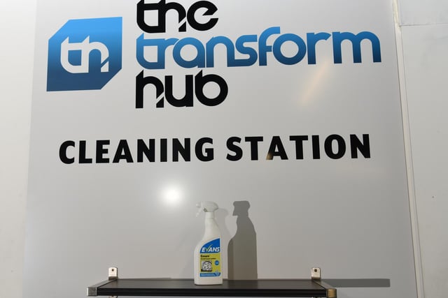 Gym users will be asked to spray clean their equipment with the disinfectant provided after each session