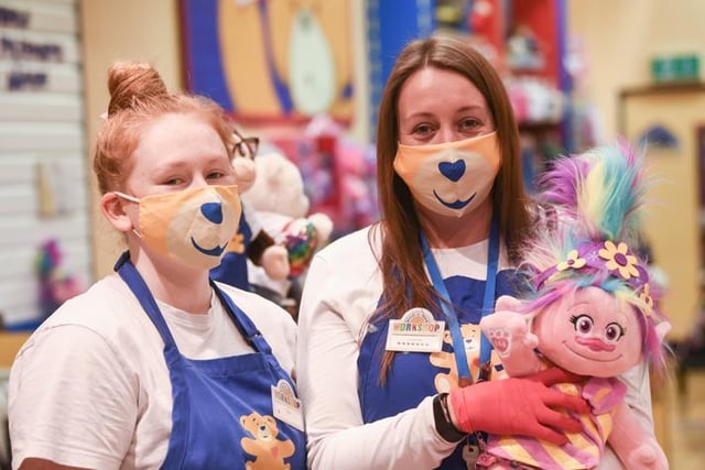Alys Green and Corinne Shorrock from the Build-A-Bear Workshop in the Houndshill