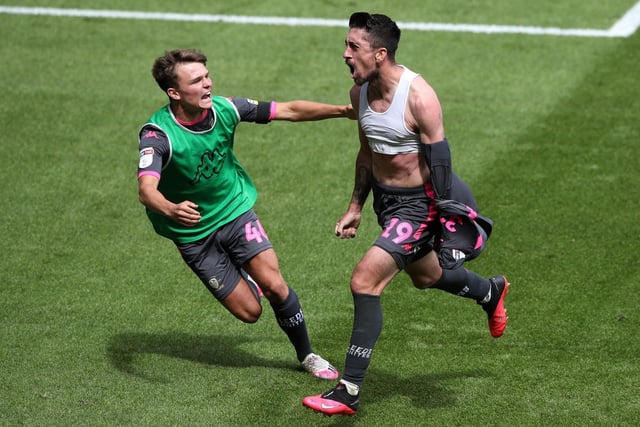 July 12, 2020 - Brentfords winning run in third had continued and Leeds knew that the Liberty Stadium was the toughest of their remaining fixtures. The pressure was on, and El Mago delivered  in the 89th minute. A huge moment.