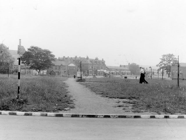 View across roundabout at Cross Gates Ring Road and Station Road junction in June 1941.
