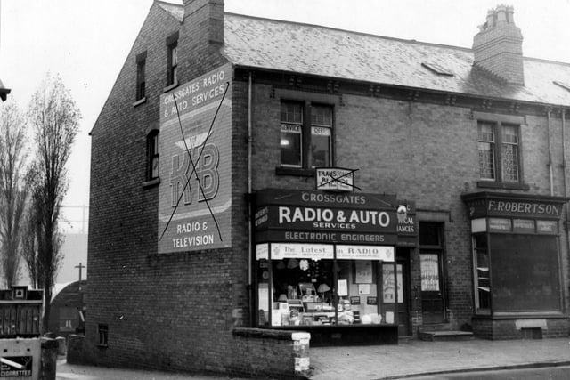 Cross Gates Radio & Auto Services on Austhorpe Road in October 1945.