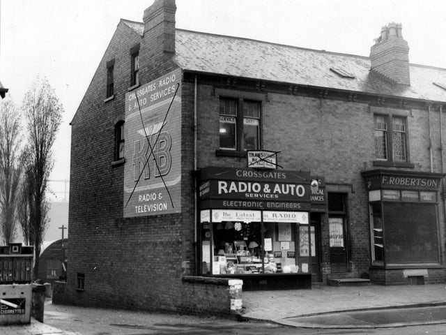 Cross Gates Radio & Auto Services on Austhorpe Road in October 1945.