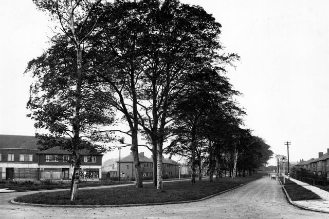 Penda's Grove from the corner with Penda's Way in October 1942.