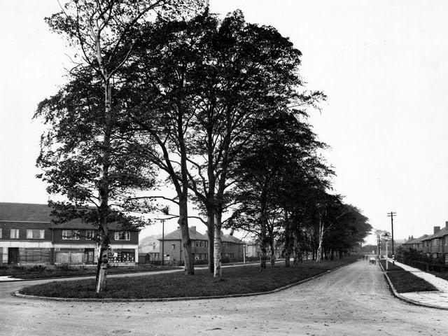 Penda's Grove from the corner with Penda's Way in October 1942.