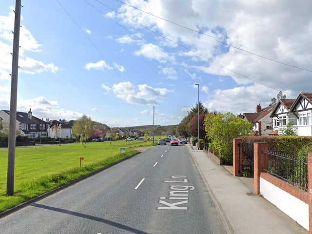 Between 200m north of Alwoodley Lane to 50m north of the Ring Road.