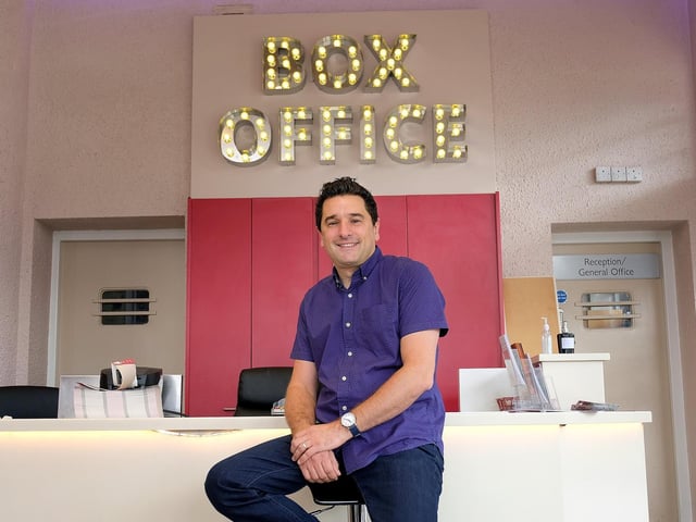 Artistic director Paul Robinson in the box office area