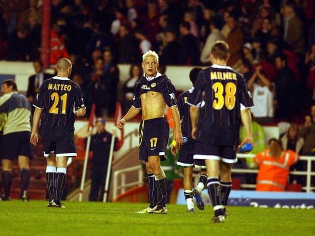 Thierry Henry hit his first four-goal haul for Arsenal as Leeds were battered at Highbury.