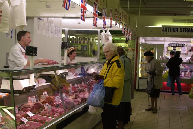 Butchers stall Preston Market