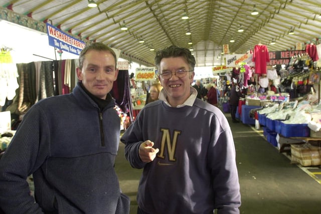 Traders Steve Dillon and David Maudsley on Preston Market 2000