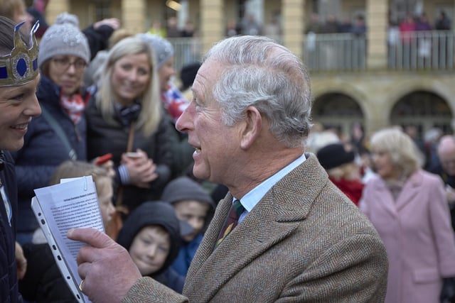 In February 2018, the Prince of Wales and the Duchess of Cornwall paid a visit to the historic Piece Hall during a visit to Halifax. Crowds gathered to catch a glimpse of the Royal couple.