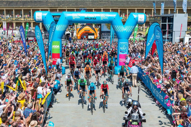 The Tour de Yorkshire has set off from The Piece Hall on its final stage for two years and each event attracted thousands of residents and visitors to see the race begin. It was due to return in 2020. Picture: Bruce Fitzgerald.