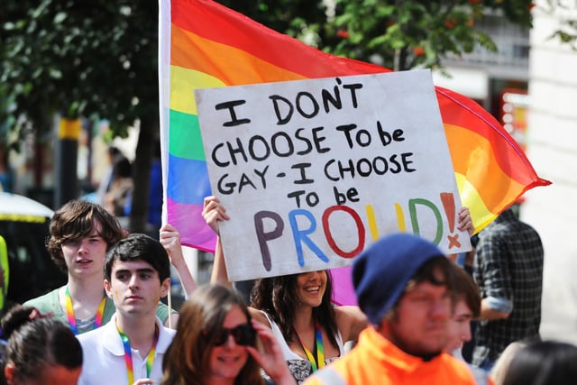 "I don't choose to be gay - I choose to be proud."