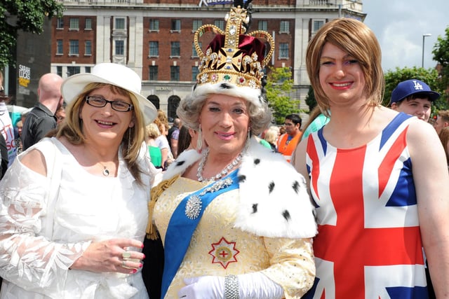 The Royal Family at Leeds Pride 2012.