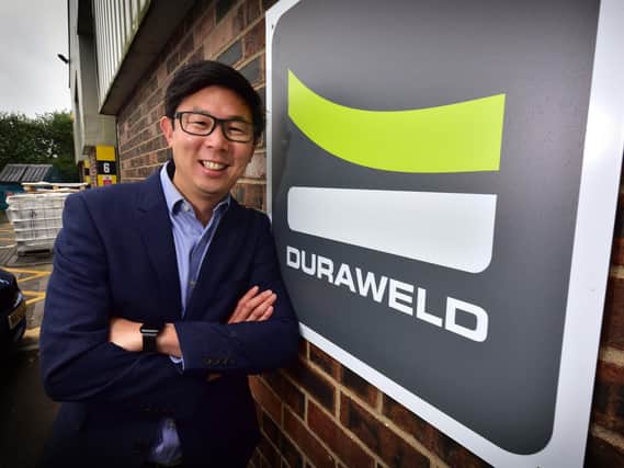 Duraweld managing director Mark Yeung at the second factory site