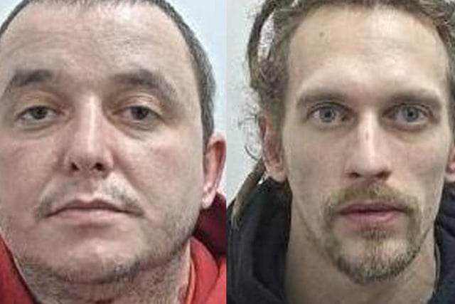 Aaron McGinty (33) and Michael Hughes (35)were jailed after a police operation whichled to the seizure of over 24,000 of crack cocaine and heroin and 9,000 in cash.