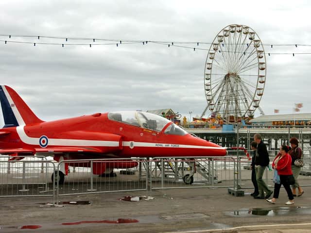The Hawk fighter on show