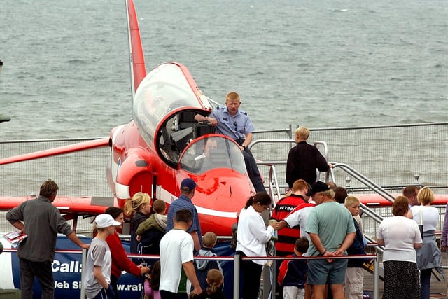 People queuing for the Red Hawk