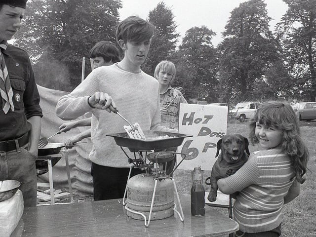 One way and another, there were quite a lot of hot dogs in Worden Park, Leyland - including at least 220 well-groomed aristocrats hot the trail of success; several hot favourites among them; and even a hot-dog stand to keep canine and human appetites satisfied. For this was the Exemption Dog Show, organised by the Third Leyland and St Mary's Scout group and raised more than 70 for the group