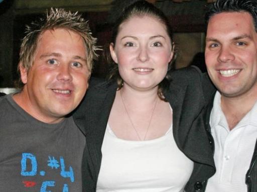 DJ Carl Carr, Lesley and Jonathan in October 2005.