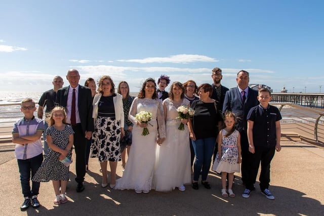 "Having our friends and family present and having guests who couldnt be there watch, they could share our special day in these uncertain times. It was the best day of my life saying I do.