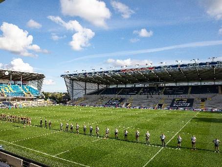 The victory pushed Rhinos to the top of the league going into this weekend's fixtures as Emerald Headingley stages all this weekend's Super League clashes.
