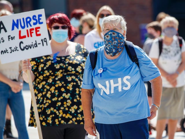 Mandy Bellfield, 58, nurse, said: "Like all of my colleagues I am appalled that my profession and other members of the NHS family will not receive a pay rise this year. We don't feel valued."