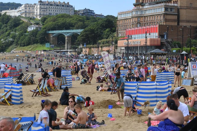 Busy scenes in Scarborough.