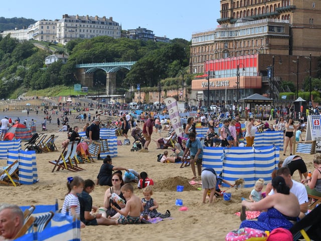 Busy scenes in Scarborough.