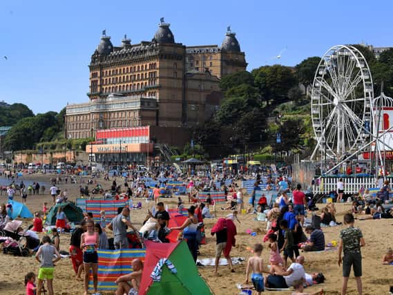 Hundreds headed to Scarborough to soak up the sunshine.