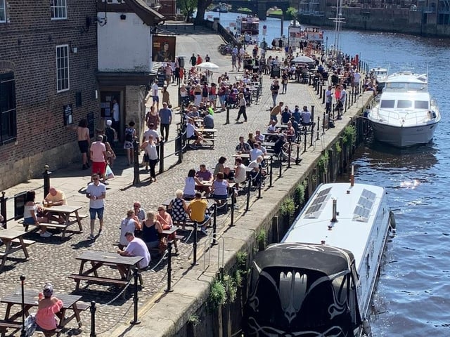 It was shorts and t-shirt weather for people in York.