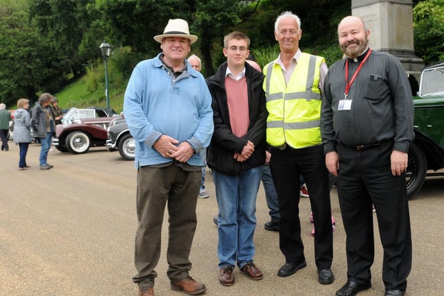 Organisers, from left, Cpt David Thorp, Duncan Whiteside, Father Timothy Lipscomb and Sam Walmsley